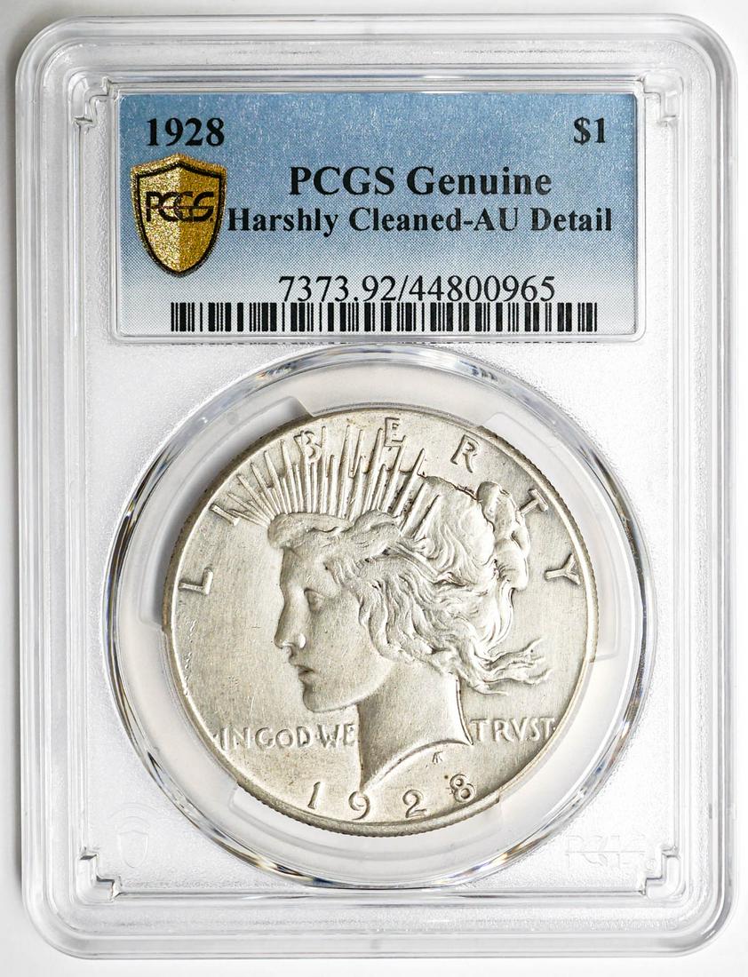 1928 Peace Dollar PCGS Genuine (1 of 2)