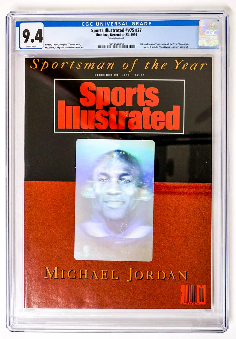 Michael Jordan SI Cover Holo 12/23/91 CGC 9.4 (1 of 2)