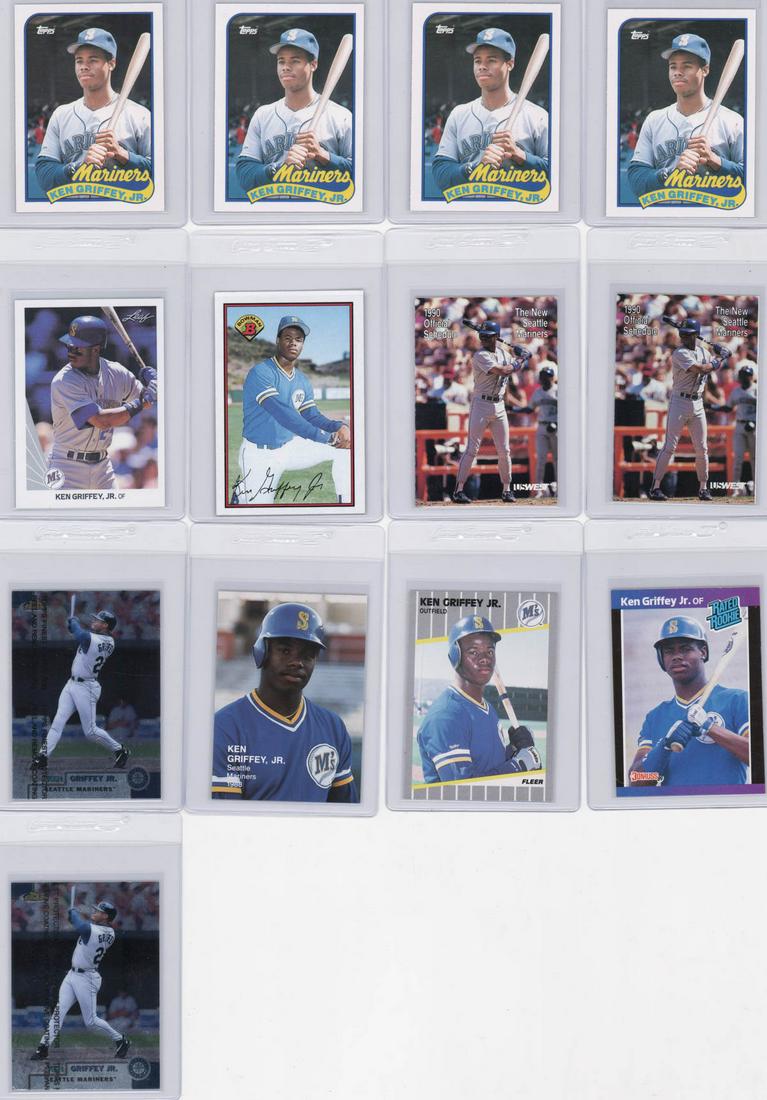 (13) Ken Griffey, Jr. Baseball Cards PACK FRESH (1 of 2)