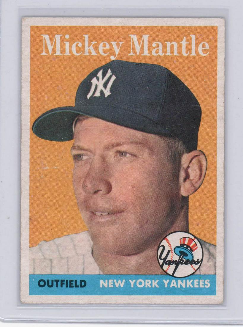 1958 Topps Mickey Mantle #150 AUTHENTIC (1 of 2)