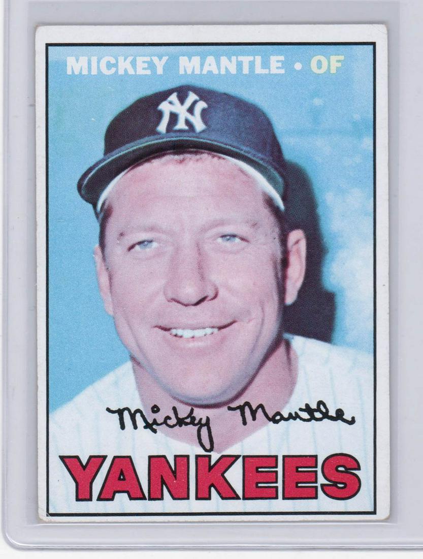 1967 Topps Mickey Mantle #150 G-VG, Fading (1 of 2)