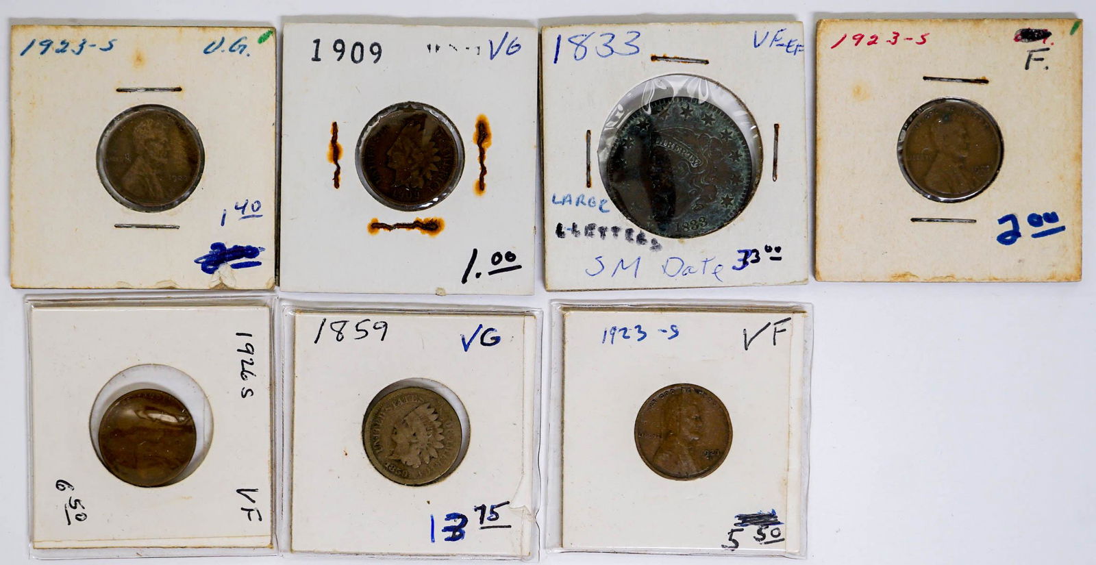 (7) Assorted U.S. One Cent Pieces (1 of 2)