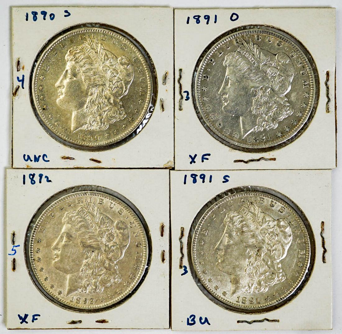(4) U.S. Morgan Silver Dollars (1 of 2)