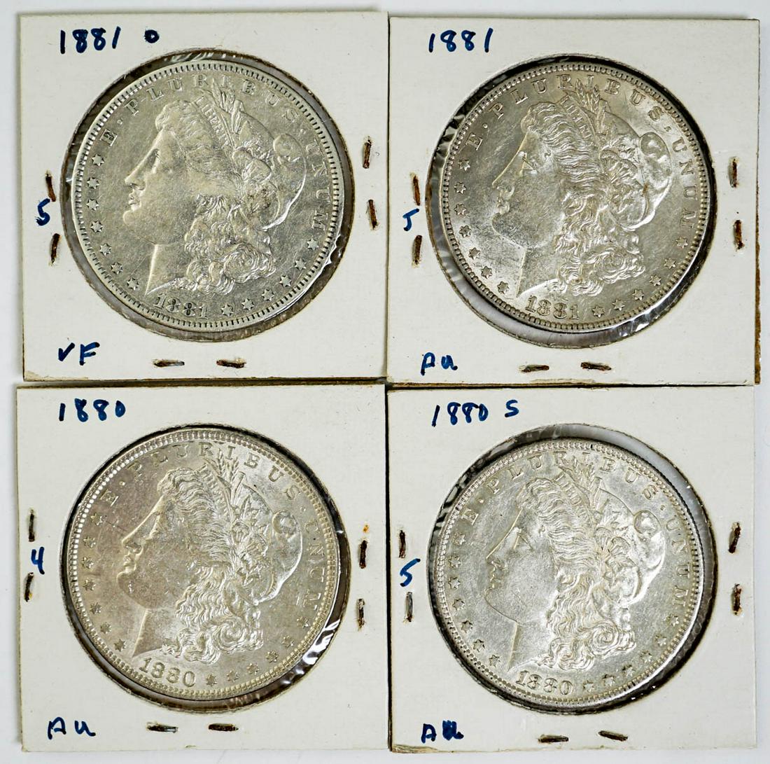 (4) U.S. Morgan Silver Dollars (1 of 2)