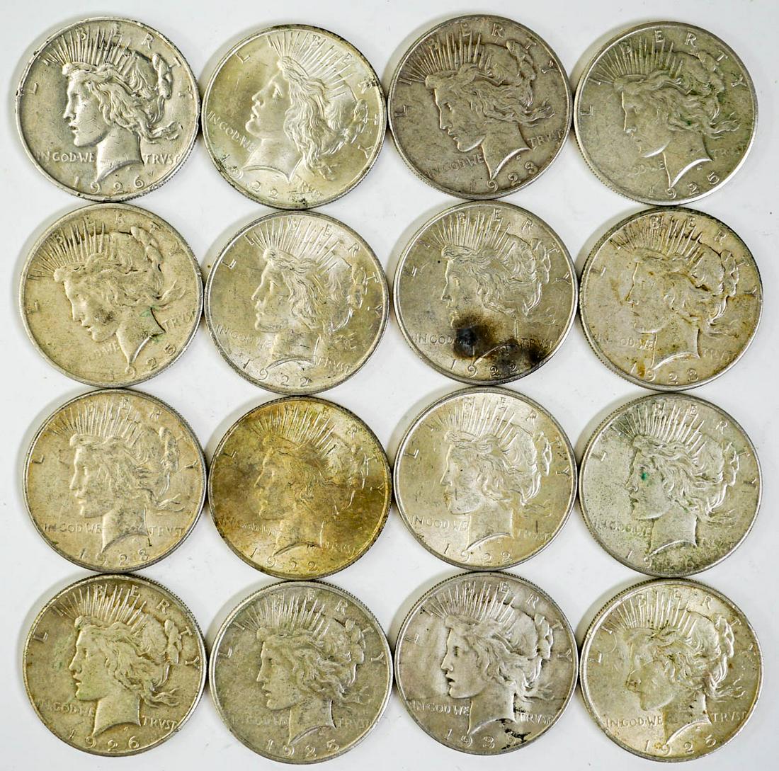 (12) Peace Silver Dollars (1 of 2)