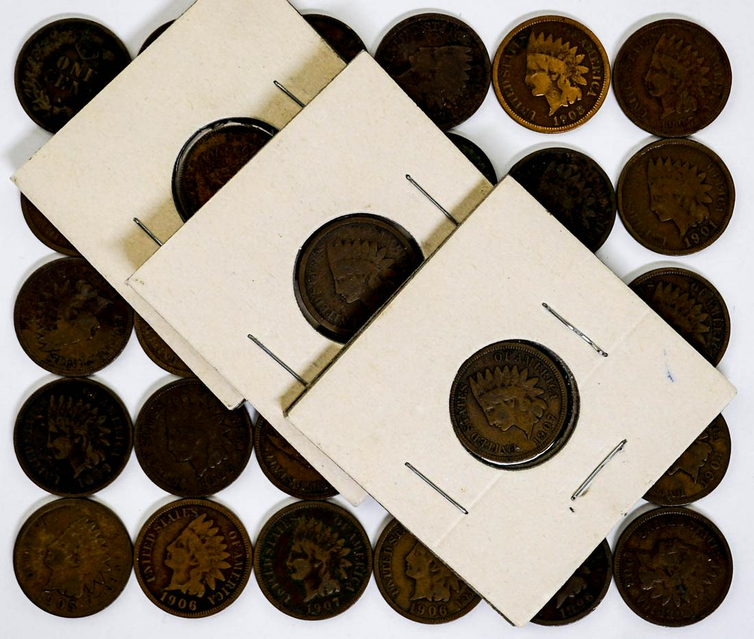 (33) U.S. Indian Head Small Cents (1 of 5)