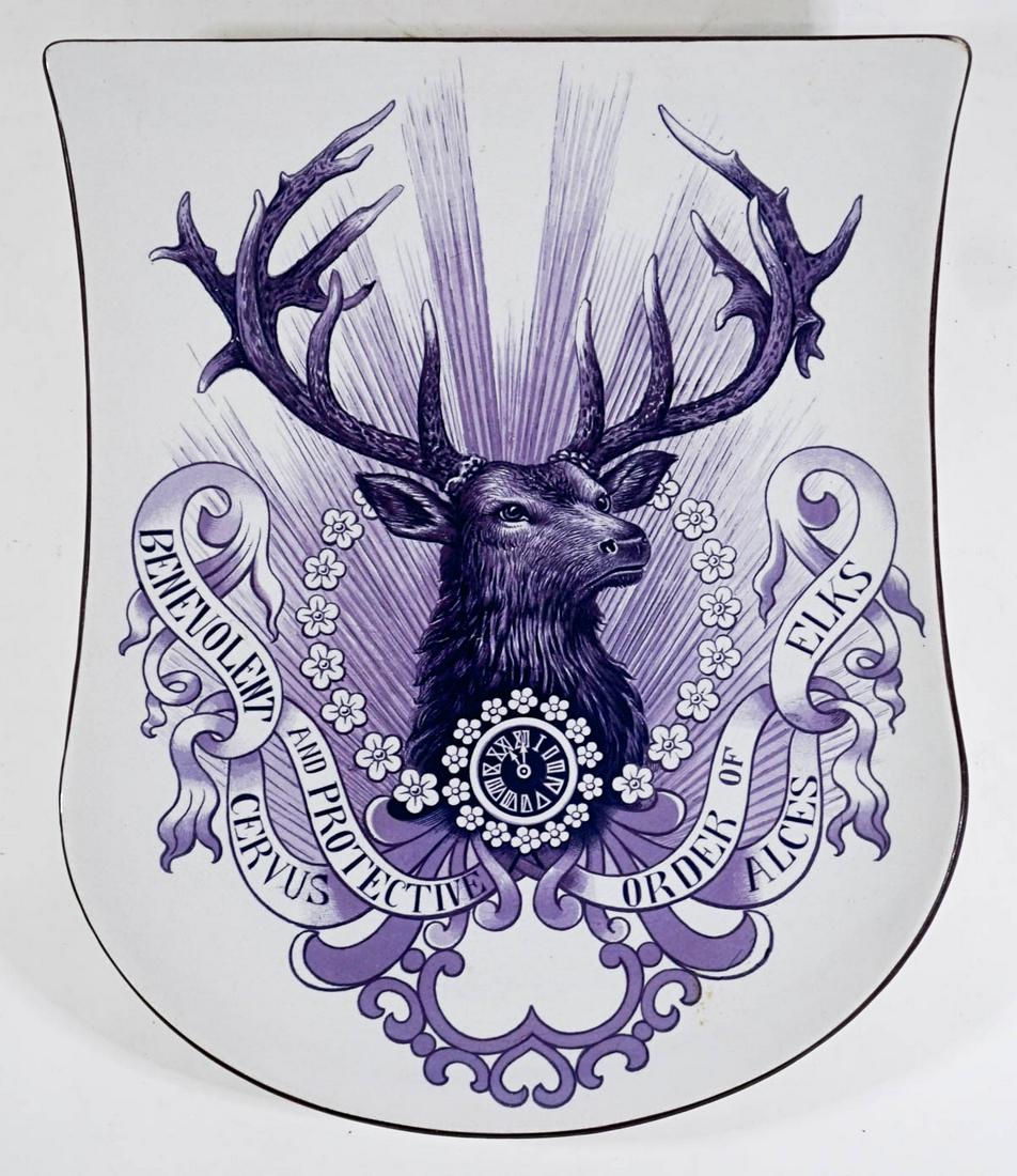 Antique BPOE Mettlach Wall Plaque (1 of 6)