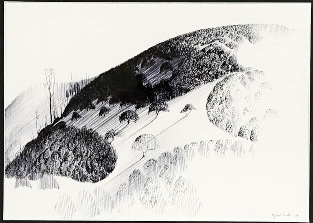 Eyvind Earle Original Drawing on Paper [Landscape] (1 of 5)
