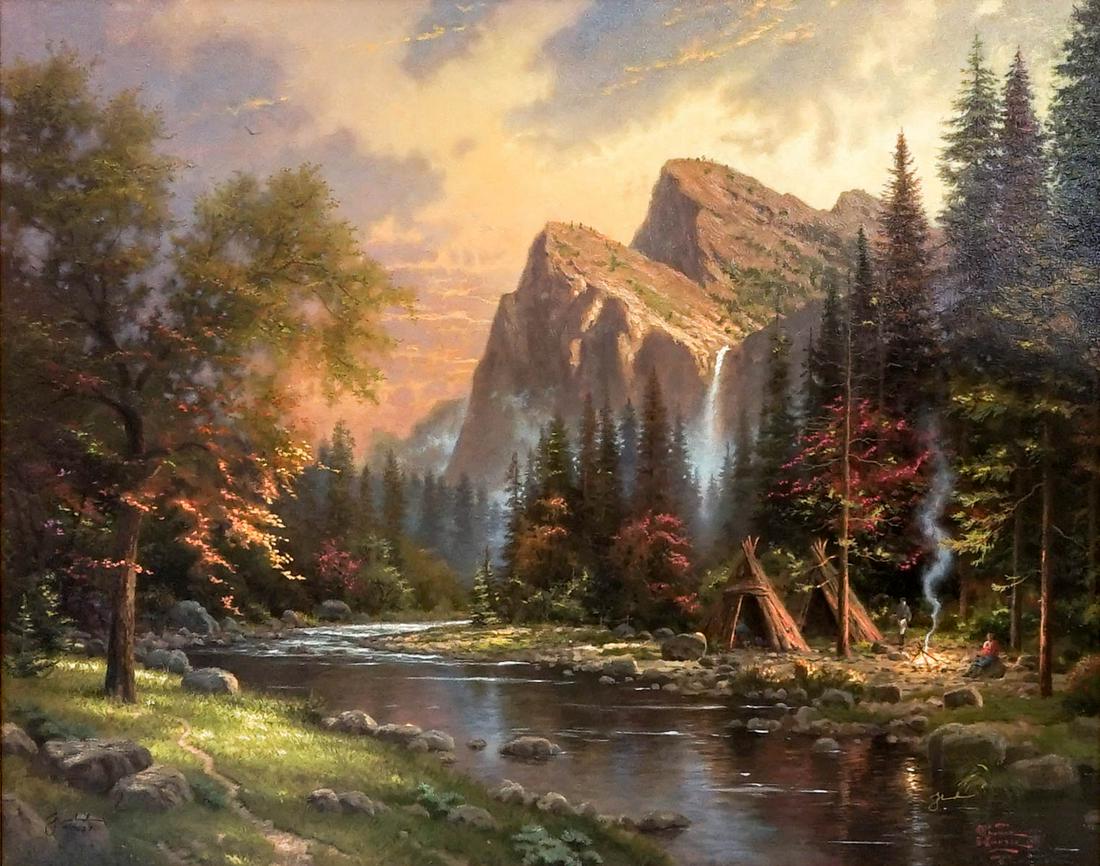 Thomas Kinkade Studio Proof #19/120 Canvas Print (1 of 10)