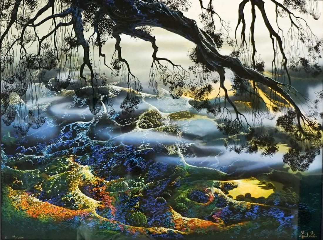 Eyvind Earle Large S/N Serigraph E #33/200 (1 of 4)