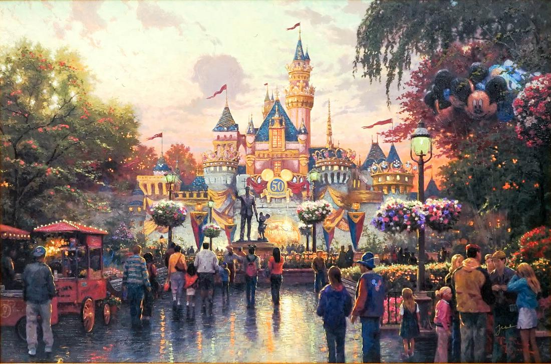 Thomas Kinkade Studio Proof #41/80 Disneyland (1 of 11)