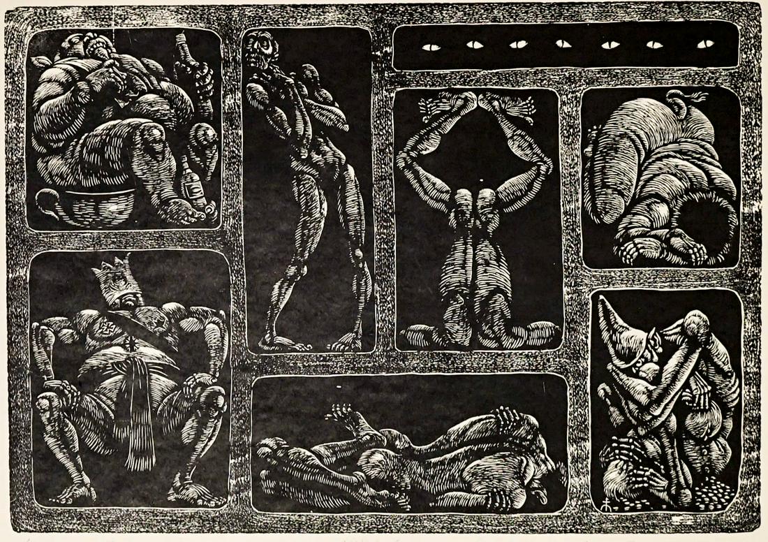 Fritz Eichenberg Signed Wood Engraving (1 of 6)