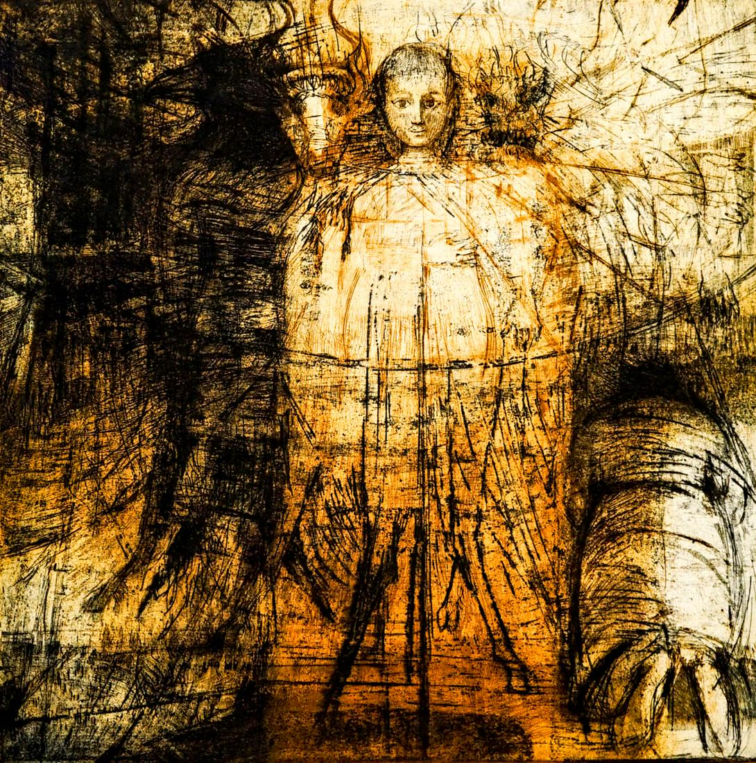 Frank Sampson Large Etching [Vision of Ezekiel] (1 of 4)