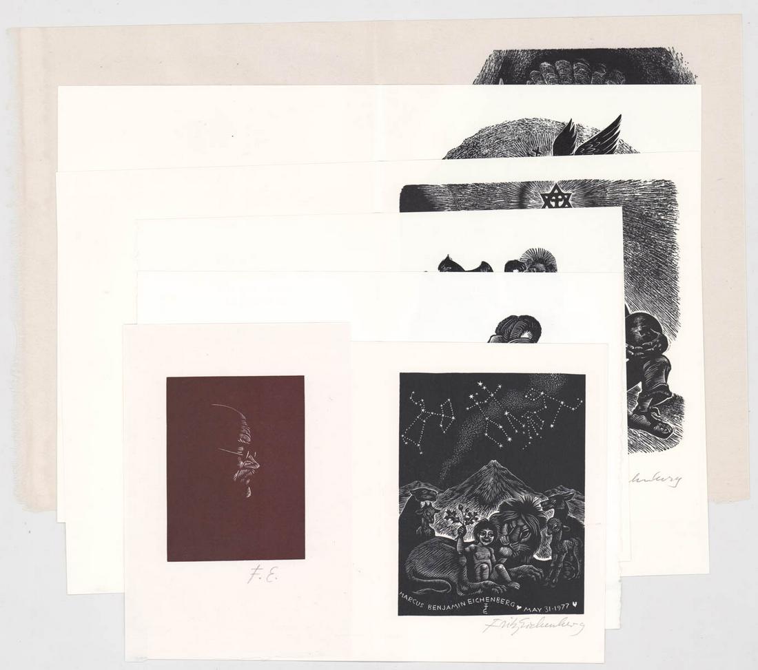 Fritz Eichenberg Greeting Cards & Portrait 7 Pcs (1 of 8)