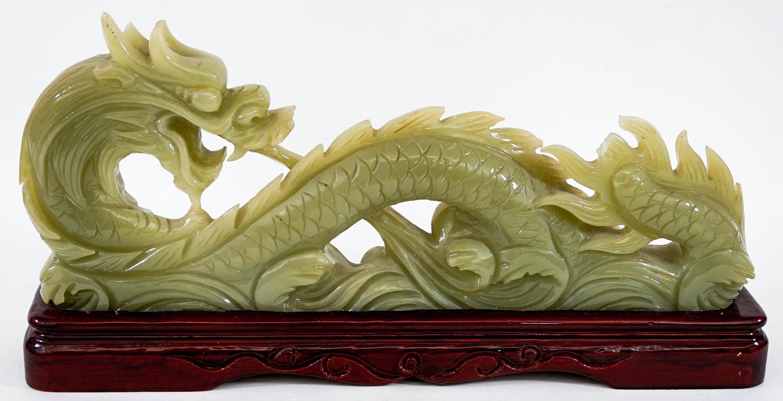 Chinese Green Hardstone Carved Figure (1 of 2)