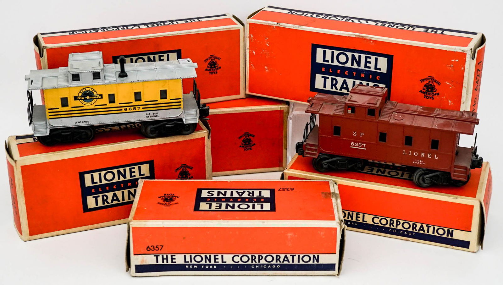 Lionel Train (6) Caboose Rail Cars [6557] (1 of 13)