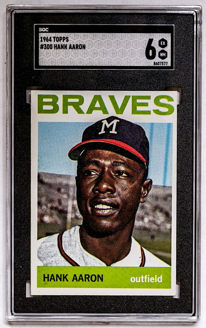 1964 Topps #300 Hank Aaron SGC 6 BRIGHT (1 of 2)