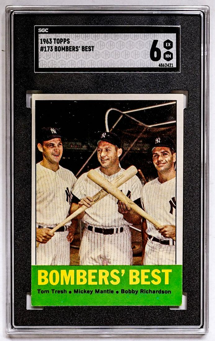 1963 Topps #173 Bombers Best SGC 6 (1 of 2)