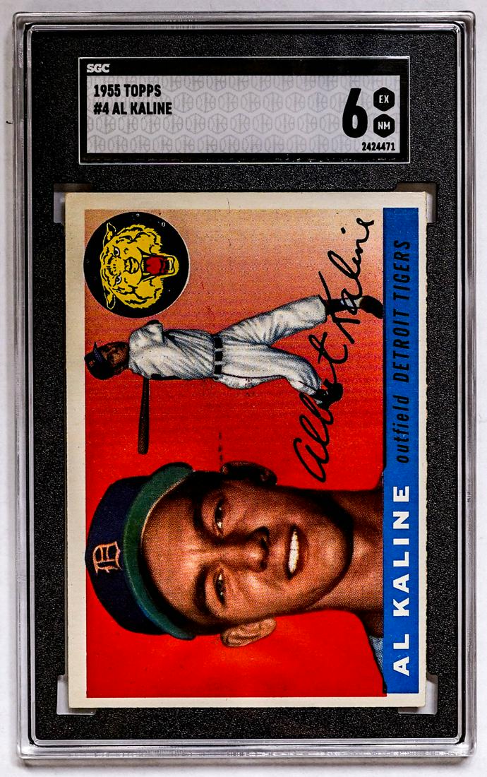 1955 Topps Al Kaline SGC 6 Nice Bright Card (1 of 2)