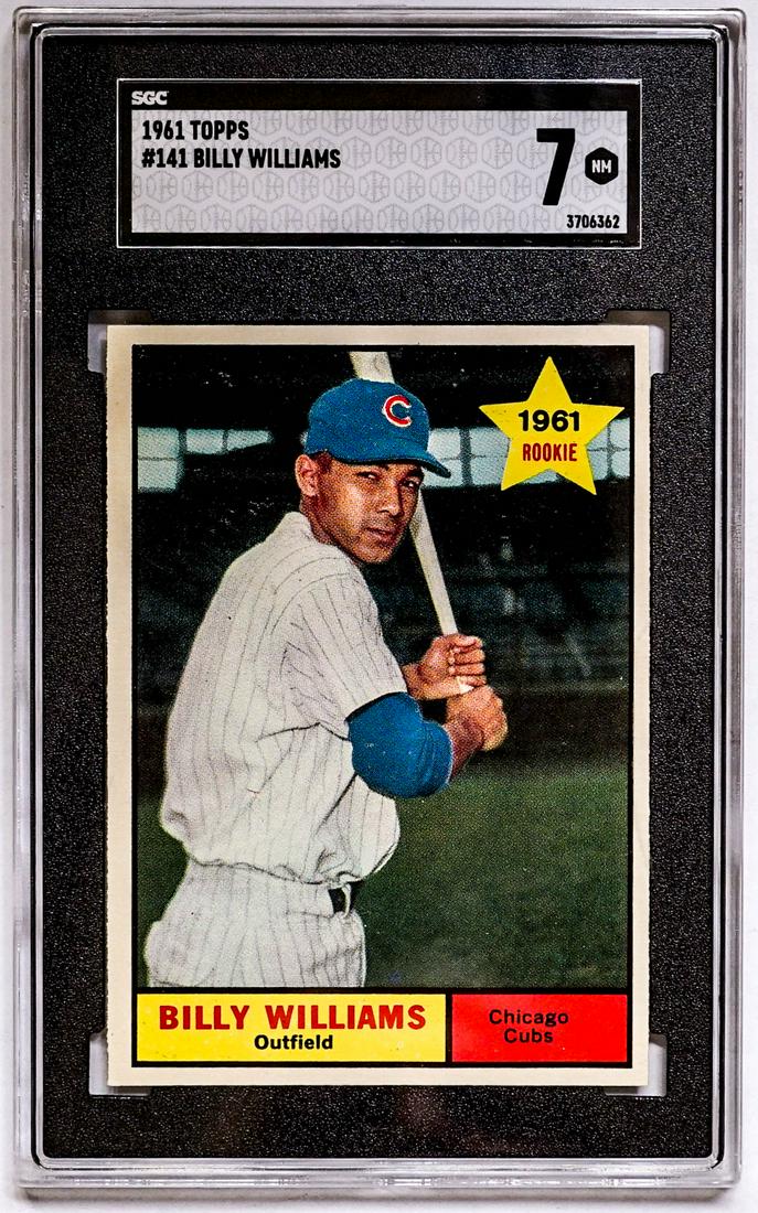 1961 Topps #141 Billy Williams (R) SGC 7 (1 of 2)