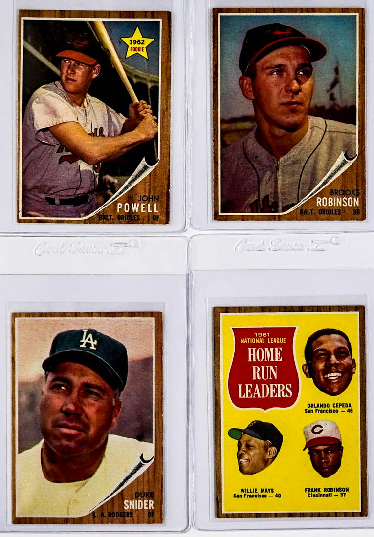 1962 Topps High Grade Cards From Set Break (4) (1 of 2)