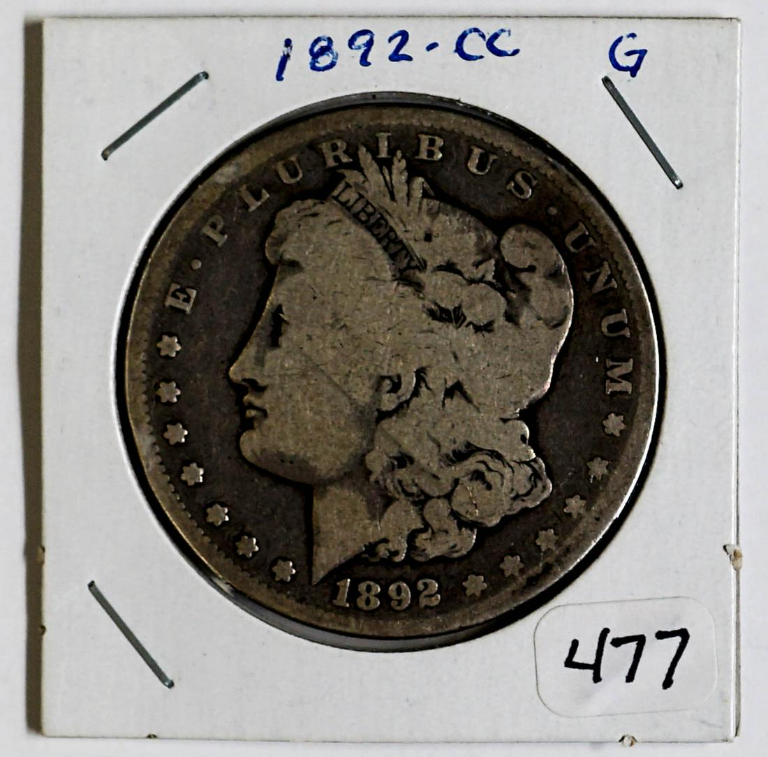 1892-CC Morgan Silver Dollar (1 of 2)