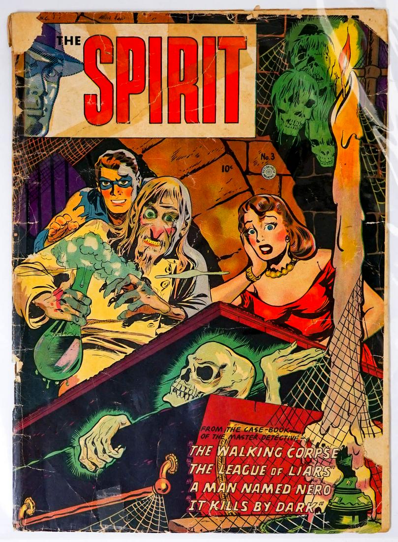 Fiction House The Spirit No. 3 Complete, Intact: Fiction House The Spirit No. 3 Complete, Intact. All pages present, covers are attached. Condition report is provided as an opinion only and is no guarantee as grading can be subjective. Buyer must vi