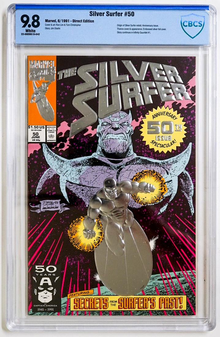 Silver Surfer #50 (Marvel, 1991) CBCS 9.8 (1 of 2)