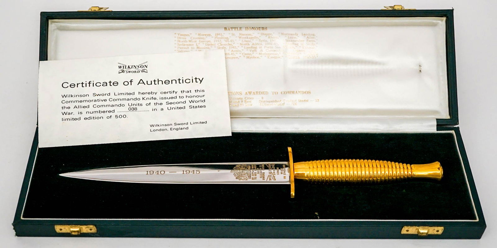 Wilkinson Sword Commemorative Knife Ltd Ed