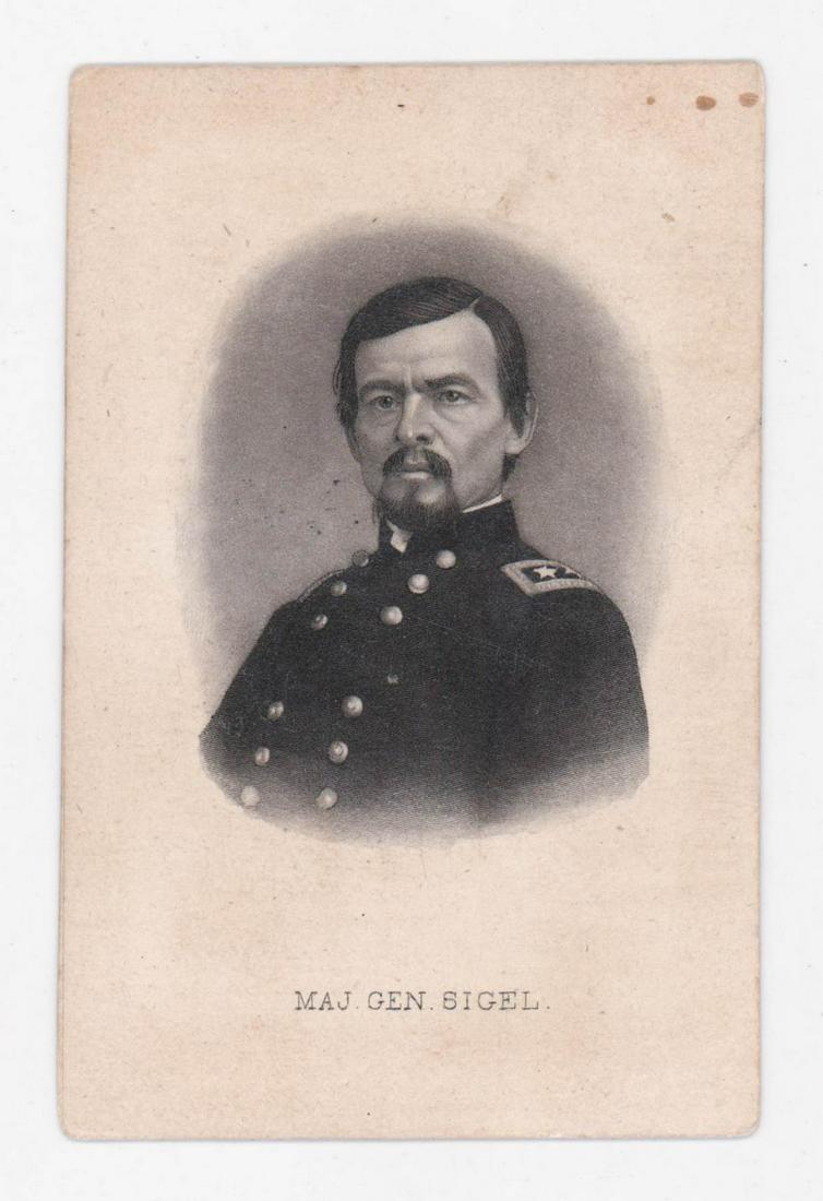 [CDV, Carte de Visite] Major General Franz Sigel (1 of 2)