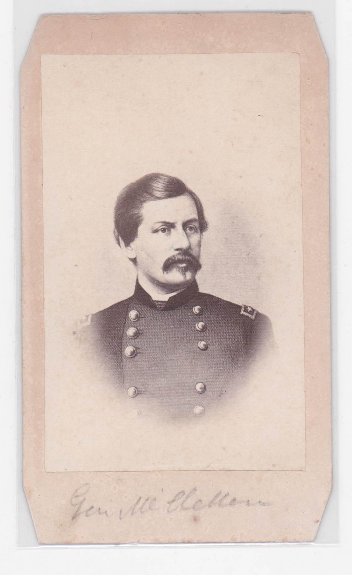  cdv carte de visite gen george b mcclellan 0761 on jan 12 2023
