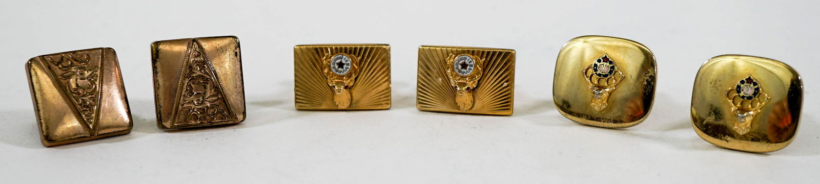 Vintage (3) Sets BPOE Cufflinks (1 of 9)