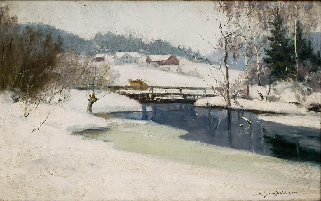 Andreas Singdahlsen (1855 - 1947) Oil Painting (1 of 6)