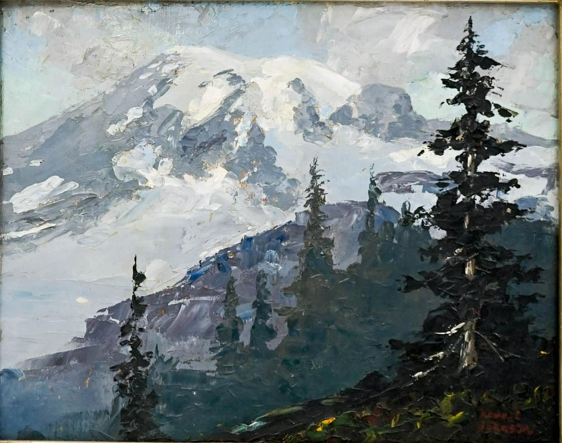 Kenn E. Johnson (Washington, b. 1914) Oil/Board (1 of 5)