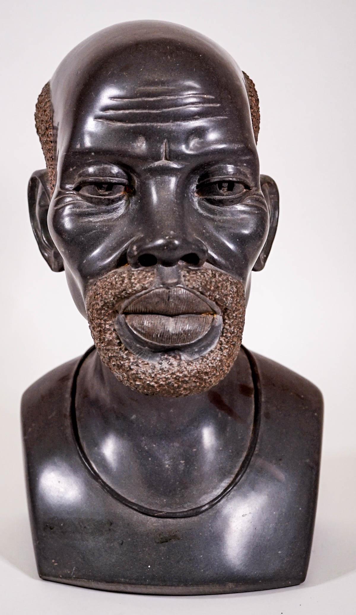 Onsem Matinya African Shona Carved Bust (1 of 9)