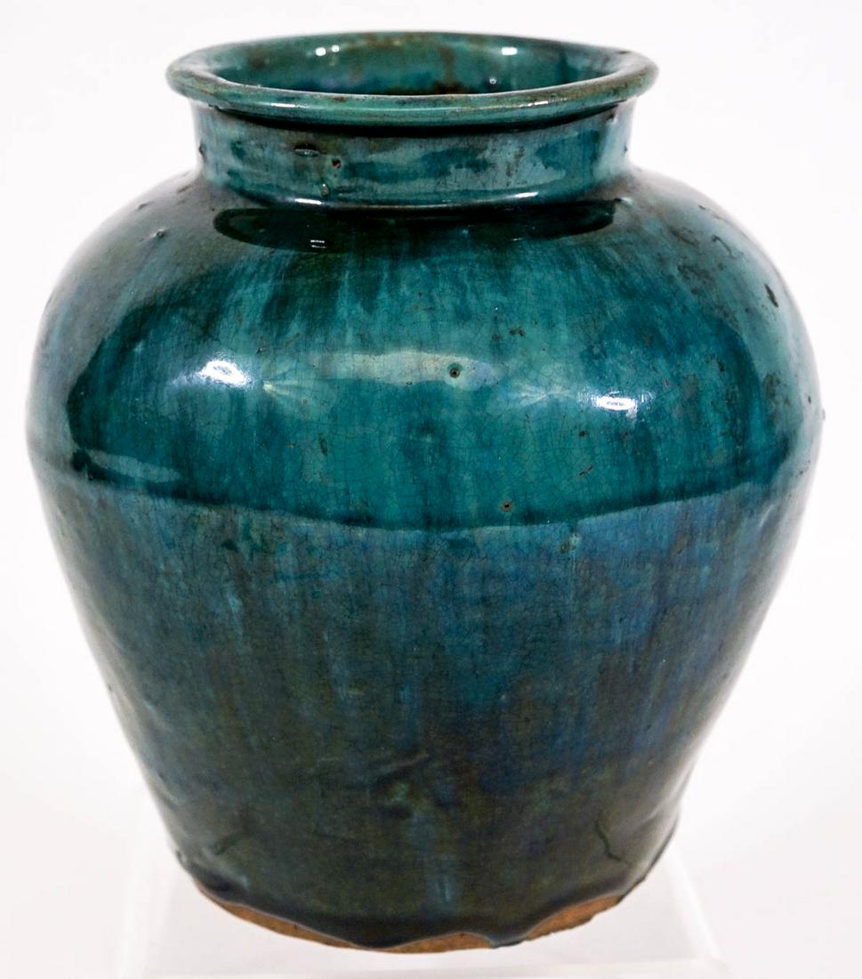 Antique Chinese Flambe-Glazed Jar (1 of 7)