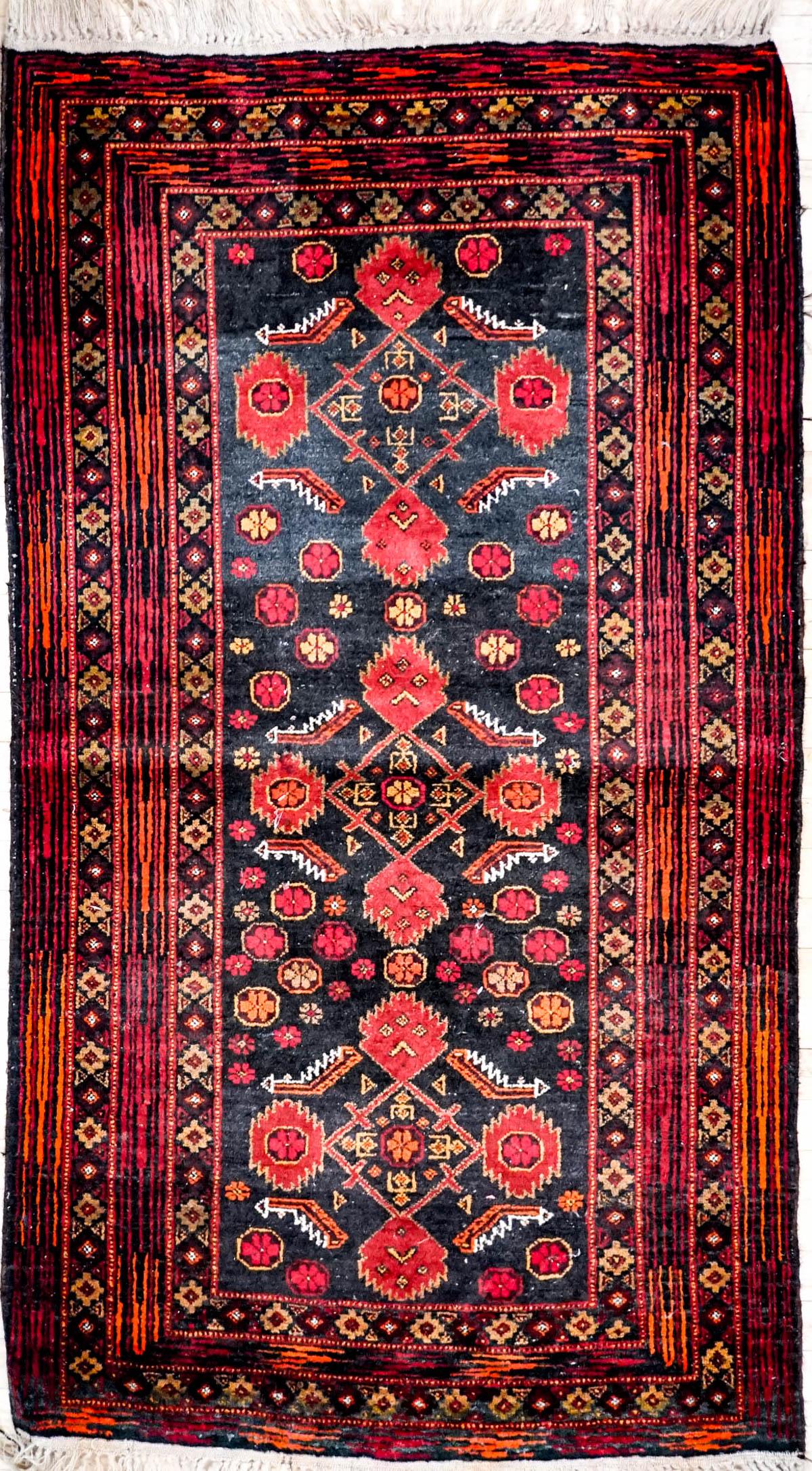 Vintage Handmade Rug 5.25 ft x 3 ft. (1 of 5)