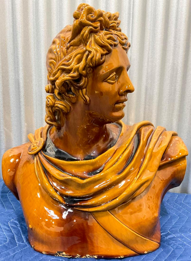 [Apollo] Life-Size Majolica Bust (1 of 5)