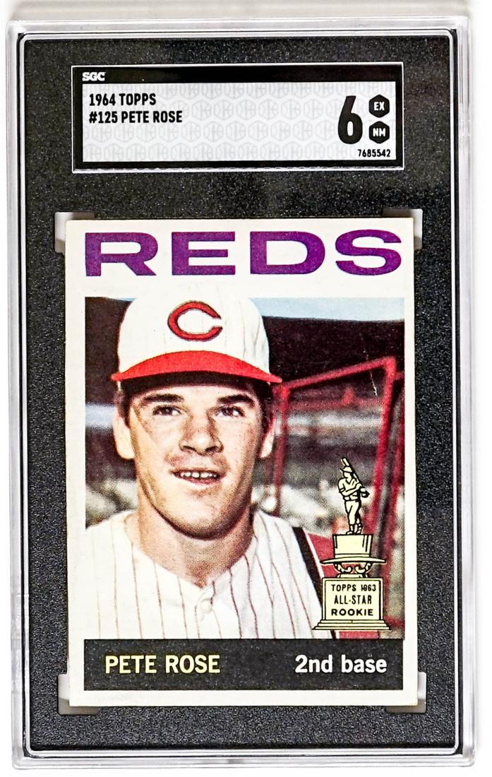 Pete Rose 1964 Topps #125 PSA 6 EX-MT (1 of 2)