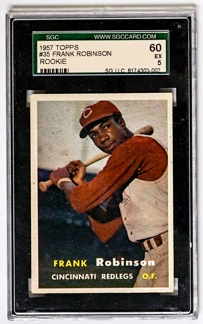 Frank Robinson 1957 Topps #35 SGC 60 EX 5 (1 of 2)