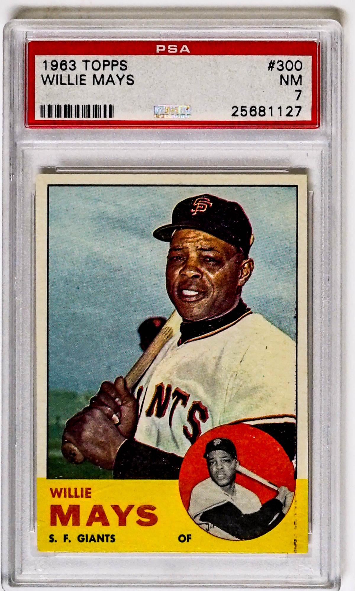 Willie Mays 1963 Topps #300 PSA 7 NM (1 of 2)