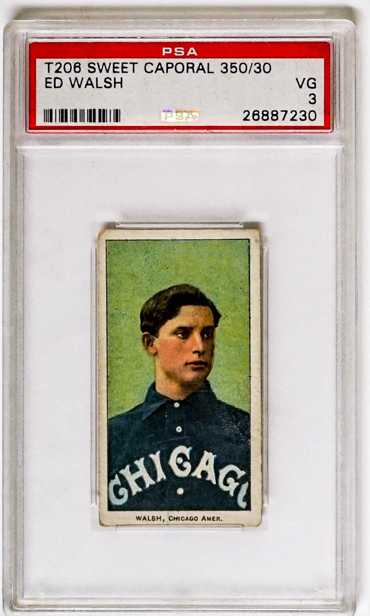 Ed Walsh T206 Sweet Caporal 350/30 PSA 3 VG (1 of 2)
