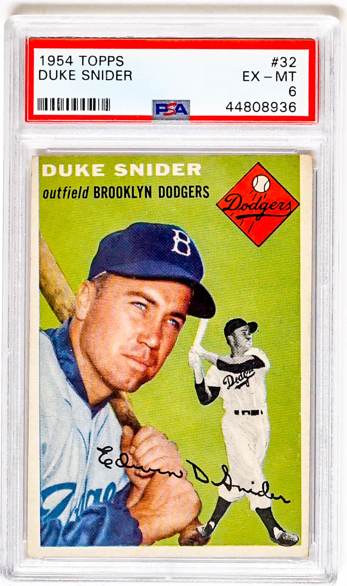 Duke Snider 1954 Topps #32 PSA 6 EX-MT (1 of 2)