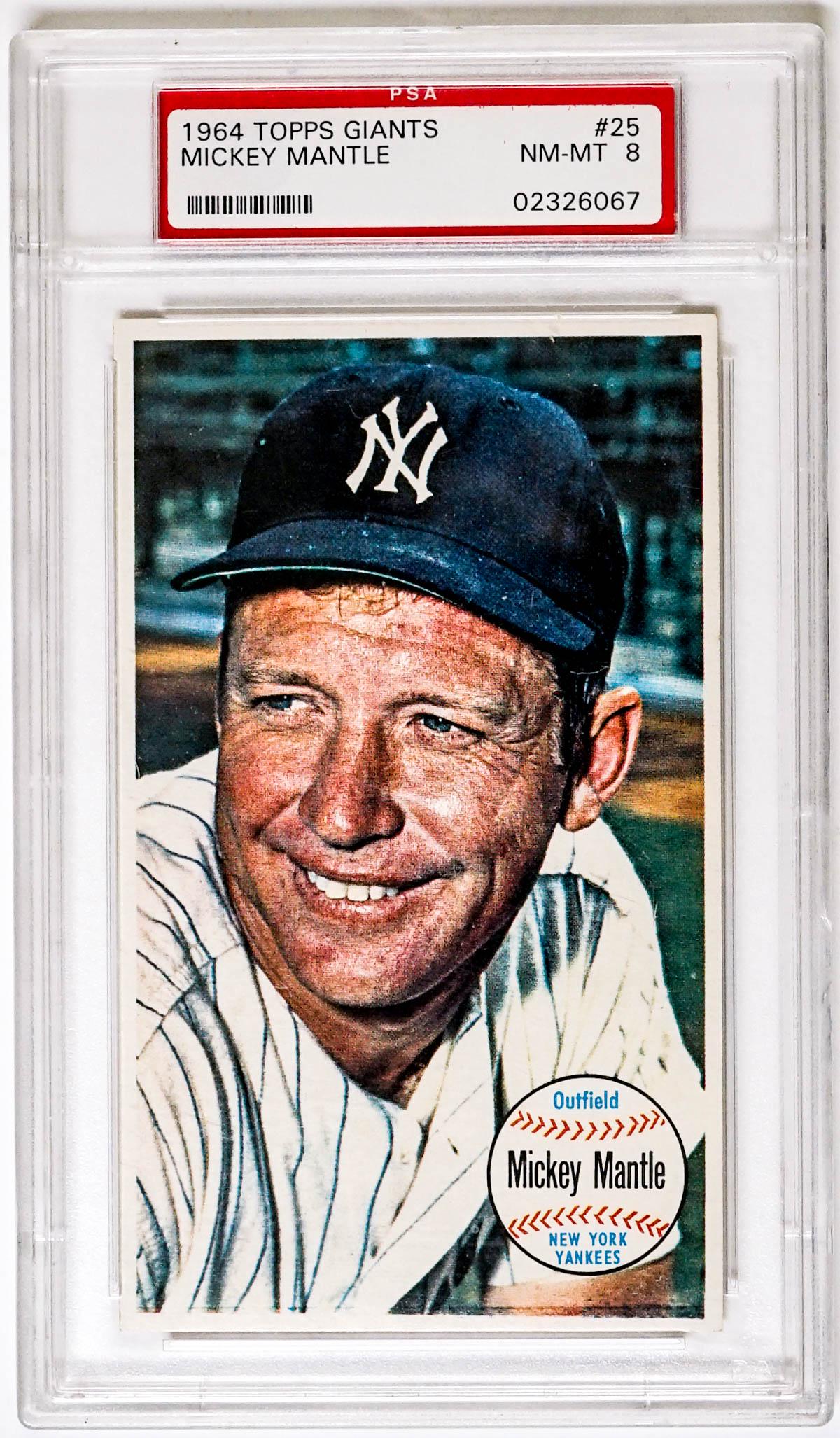 Mickey Mantle 1964 Topps Giants #25 PSA 8 NM-MT (1 of 2)