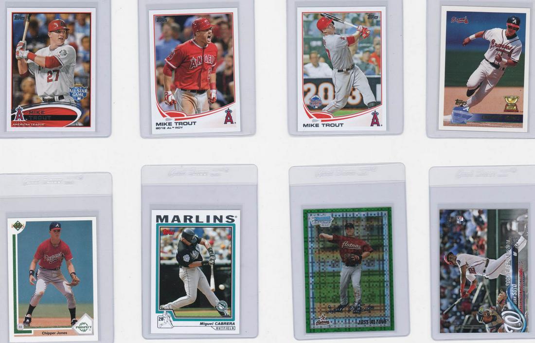Juan Soto, Mike Trout & More Baseball Cards (8) (1 of 2)