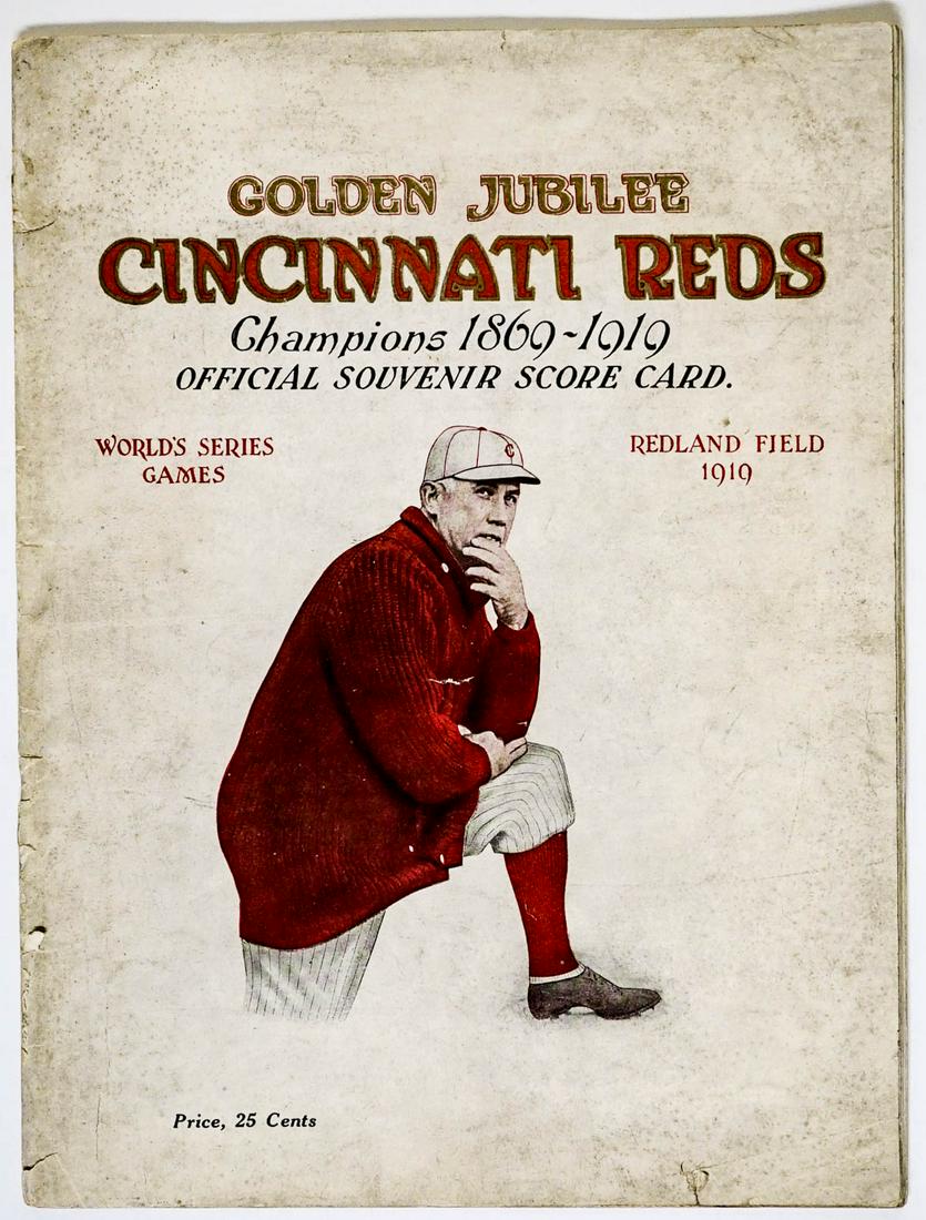 Reds vs. White Sox 1919 World Series Program (1 of 2)