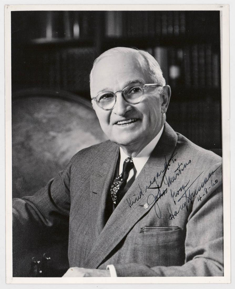 Harry Truman Signed 8 x 10 Photo JSA LOA (1 of 4)