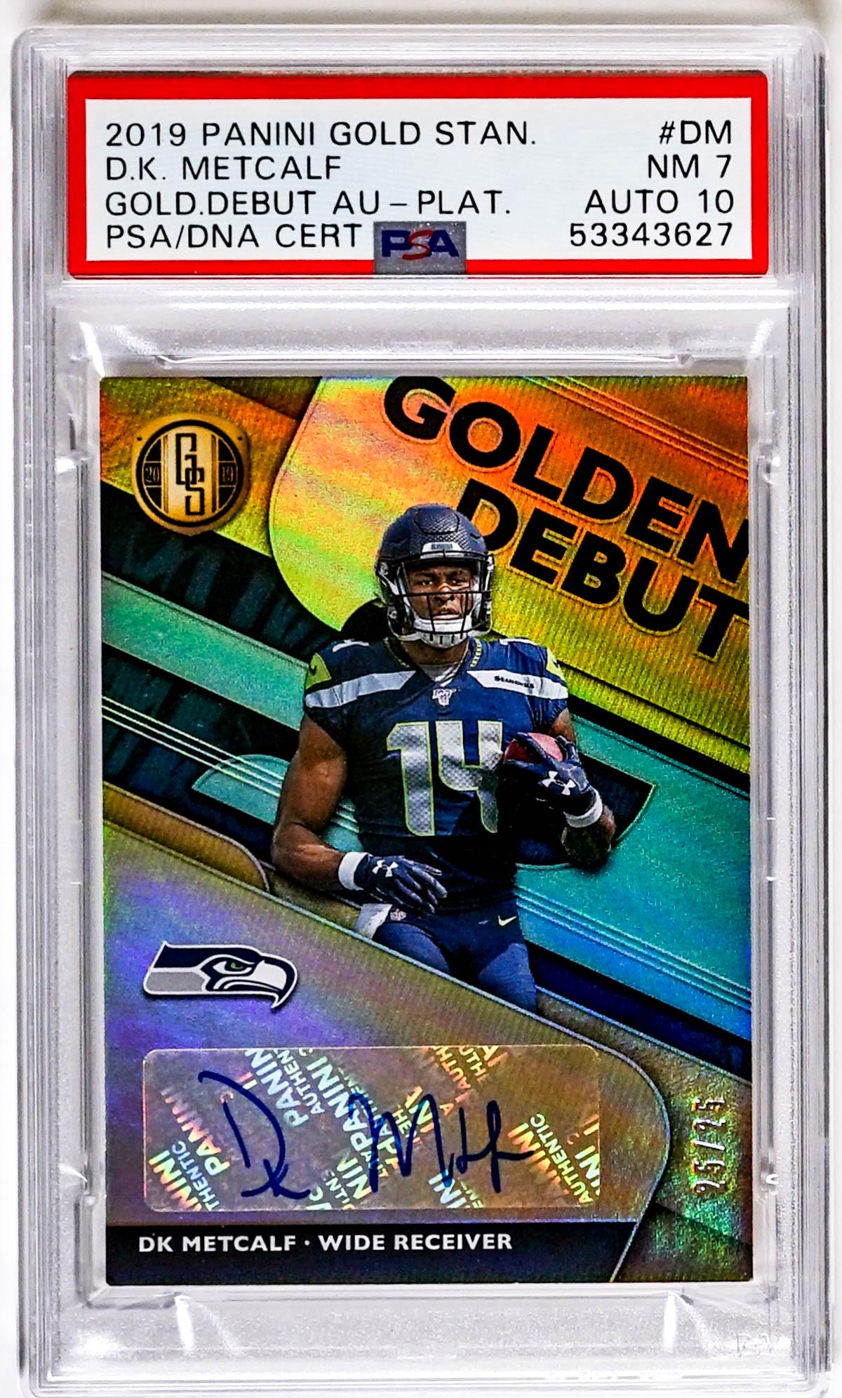D.K. Metcalf 2019 Panini Gold Standard Auto 25/25 (1 of 2)