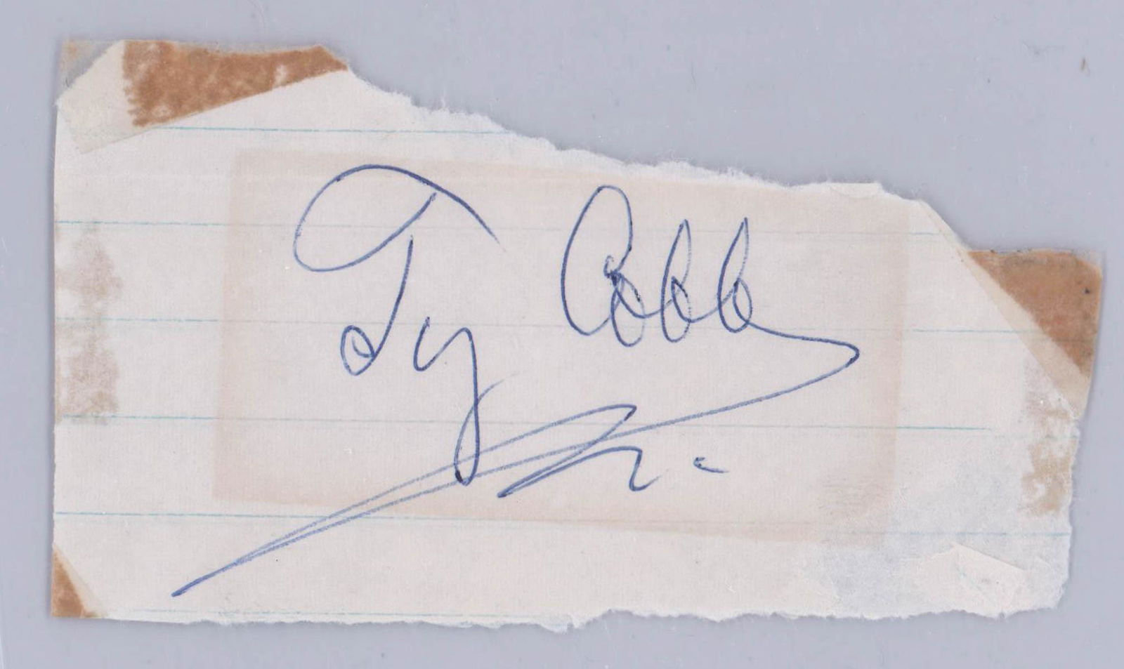 Ty Cobb Signed Cut Signature Beckett LOA (1 of 2)