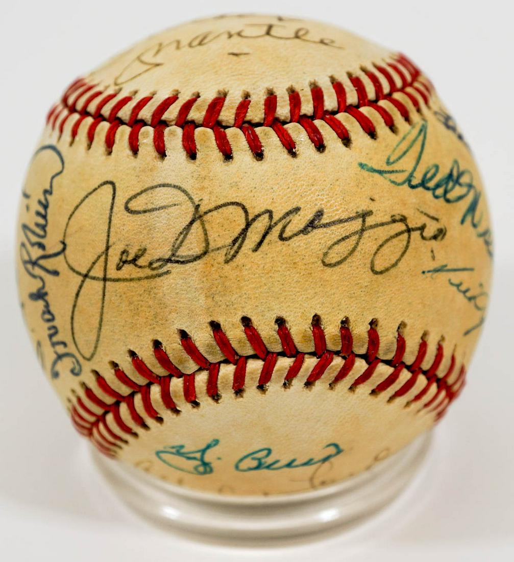 [Old Timers] Multi-Signed Baseball 12 Signatures (1 of 6)
